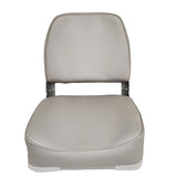 Fold Down Low Back Boat Seat - Horizon Boat Seats - 1003-AB GREY - Marine Fiberglass Direct