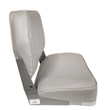 Fold Down Low Back Boat Seat - Horizon Boat Seats - 1003-AB GREY - Marine Fiberglass Direct