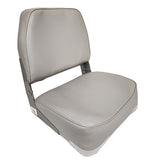 Fold Down Low Back Boat Seat - Horizon Boat Seats - 1003-AB GREY - Marine Fiberglass Direct