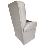 Single Jump Back Boat Seat - Horizon Boat Seats - 1008-ABD GREY/NAVY - Marine Fiberglass Direct