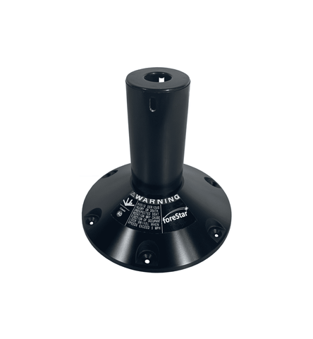 10" FIXED HEIGHT BLACK ANODIZED PEDESTAL - 184010-LBAWOS