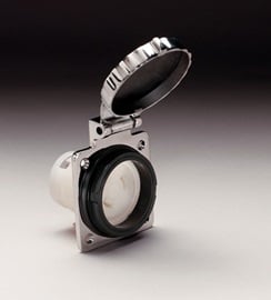 Outlet, 30A 125V, Stainless Steel