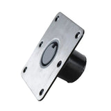 7" Square Base For Posipost 2-3/8" Keyed Removable Pedestal - Stainless Steel - 380077-SSECS