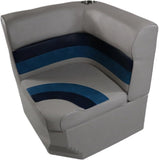 Premium Series Pontoon Radius Corner Cushion Set 3007-ABDK Grey/Navy/Blue