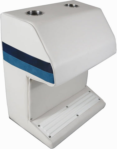Premium Series Pontoon Captain, Steering Stand - 3005-AADK White/Navy/Blue