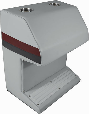 Premium Series Pontoon Captain, Steering Stand - 3005-ABEC Grey/Red/Charcoal
