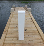 FLUSH WATER & 30AMP ELECTRIC SHORE POWER PEDESTAL 36"H x 7"W x 7"D