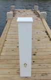 FLUSH WATER & ELECTRIC PEDESTAL 36"H x 7"W x 7"D