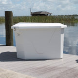Fiberglass Dock Box - 54"L x 34"D x 29"H  - CMTRI - Marine Fiberglass Direct