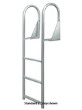 JIF Marine - WIDE STEP 4 Step Hinged Dock Ladder - DJW4-W