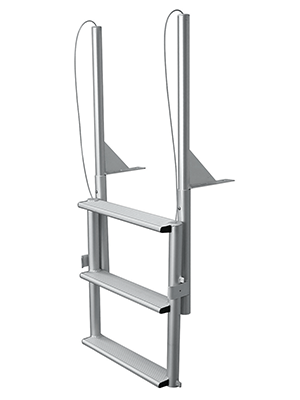 JIF Marine - WIDE 3 Step Lift Dock Ladder - EFL3W