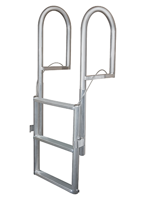 JIF Marine - WIDE STEP 4 Step Floating Lift Dock Ladder - EWI4-W
