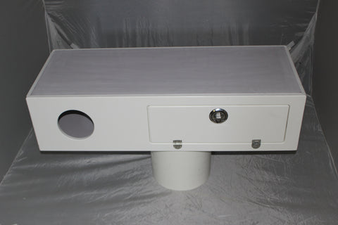 OUTDOOR CABINET FOR BOSTON WHALER SUPER SPORT - SINGLE DOOR STORAGE & TWO SPEAKER HOLES - 14" X 9" X 35"