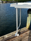 Fish Cleaning Station Fillet Table Overhanging Dock  52" W x 24" D x 39.5" H - MFDFCS52OH