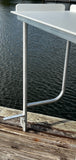 Fish Cleaning Station Fillet Table Overhanging Dock  42" W x 24" D x 39.5" H - MFDFCS42OH