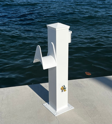 LARGE WATER & ELECTRIC PEDESTAL 36"H x 10"W x 10"D