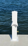 LARGE WATER & 30AMP ELECTRIC SHORE POWER  PEDESTAL 42"H x 10"W x 10"D