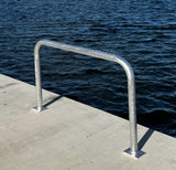 32" H x 56" W - Aluminum Large Handrail Grab bar Department of Transportation - Safety Grab Bar for Marine, Dock, Deck, Boat, Pool, Hot Tub