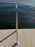 38" H x 22" W Square Aluminum Leg/Handrail Safety Grab Bar Marine Docks Boat
