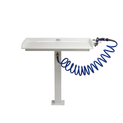 Rough Water Fish Cleaning Station Fillet Table 40" x 23" x 1/2"- RWFCS01PED - Marine Fiberglass Direct
