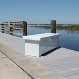 Fiberglass Dock Box - 22"H X 66"W X 22"D - CM06 - Marine Fiberglass Direct