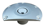 9" Base with FLAT SIDE For Posipost 2-3/8" Keyed Removable Pedestal - Aluminum - 380015-SDG