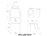 Marine Boat Skiff Jump Seat for 1019 Center Console