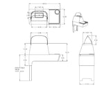 Marine Boat Skiff 1822 Side Console - Gray Color