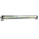 SRX2-Series Single Row White Housing LED Light Bar - 20" - Light Turned ON Bright Night Boat