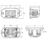 20W Flush Mounted LED Spreader Dimensions