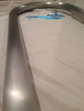 Two (2) Marine Dock & Boat 42" Hand Rails - Grab Bar- Flat Base - Marine Fiberglass Direct
