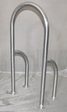 Marine Dock & Boat 36" Aluminum Handrail - Safety Grab Bar Rail with support legs