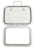 7-1/4" x 11-1/4" Deck Access Hatch Plate - Offshore Series Slam Latch Locking System - Marine Fiberglass Direct