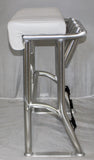 Traditional Aluminum Leaning Post with rod holders - 34" W x 12.5" D x 31.5" H