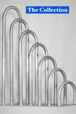 Marine Dock & Boat - 36" H x 13" W Aluminum Handrail - Safety Grab Bar Rail - Flat Base - Marine Fiberglass Direct