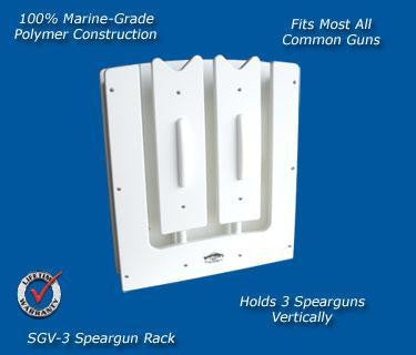 Spearfishing Speargun Holder Rack - Store One to Three Guns - Marine Fiberglass Direct