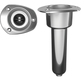 Mate Series 0 degree, Oval Top 316 Stainless Drain -C2000D Rod Holder - Marine Fiberglass Direct