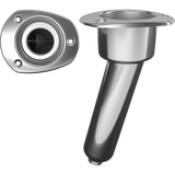 Mate Series 15 degree, Oval Top 316 Stainless Drain-C2015D Rod Holder - Marine Fiberglass Direct