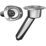 Mate Series 30 degree, Oval Top 316 Stainless Drain -C2030D Rod Holder - Marine Fiberglass Direct