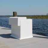 Leaning Post w Live Well - 30"H x 31" W x 31" D - CMLPLW - Marine Fiberglass Direct