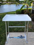 Sea-Line Four Leg Fish Cleaning Station Fillet Table Dock Aluminum 40" x 23" - SLFCS40-4 - Marine Fiberglass Direct