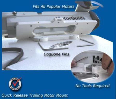 DBS-1 DogBone Trollling Motor Mount-Minn Kota-MotorGuide - Marine Fiberglass Direct