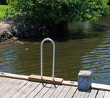 36" H x 13" W - Aluminum Boat Grab bar  - Safety Handrail for Marine, Dock, Deck, Pool, Hot Tub - Marine Fiberglass Direct