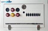Electrical Circuit Battery Bank HDPE Starboard Electrical Panel for LTB Latitude Tournament Boats 25' Competitor - Marine Fiberglass Direct