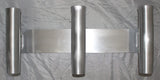Three 10" Aluminum Boat Fishing or Pole Rod Holders - Angled at 15 Degrees with Gimbal (Locking Pin) on One Flat Plate Mount