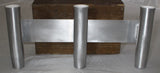 Three 10" Aluminum Boat Fishing or Pole Rod Holders - Angled at 90 Degrees with Gimbal (Locking Pin) on One Flat Plate Mount