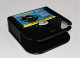 Double Beverage/Cup/Drink & Cell Phone Holders w/ Storage in black - 9 3/4" x 9 3/4" x 3"