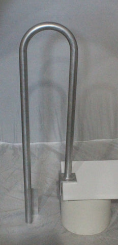 38"H x 8" W - Aluminum Boat Grab bar High Side  - Safety Handrail for Marine, Dock, Deck, Pool, Hot Tub