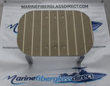 Casting Platform 12" x 18" - Brushed Tan/Teak - Spotting and Sighting Fly and Flats Fishing Gheenoe