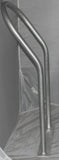 MARINE DOCK & BOAT - 36" H X 16.5" W - ALUMINUM HANDRAIL - SAFETY GRAB BAR RAIL - FLAT BASE - TOP OF GRAB BAR ANGLED AT 30 degrees